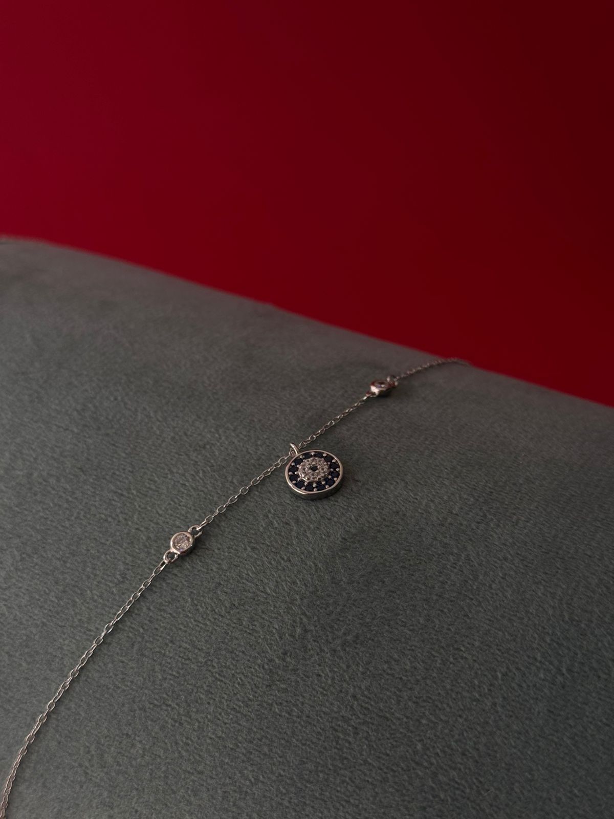 Brazalete dije ojo turco y diamante